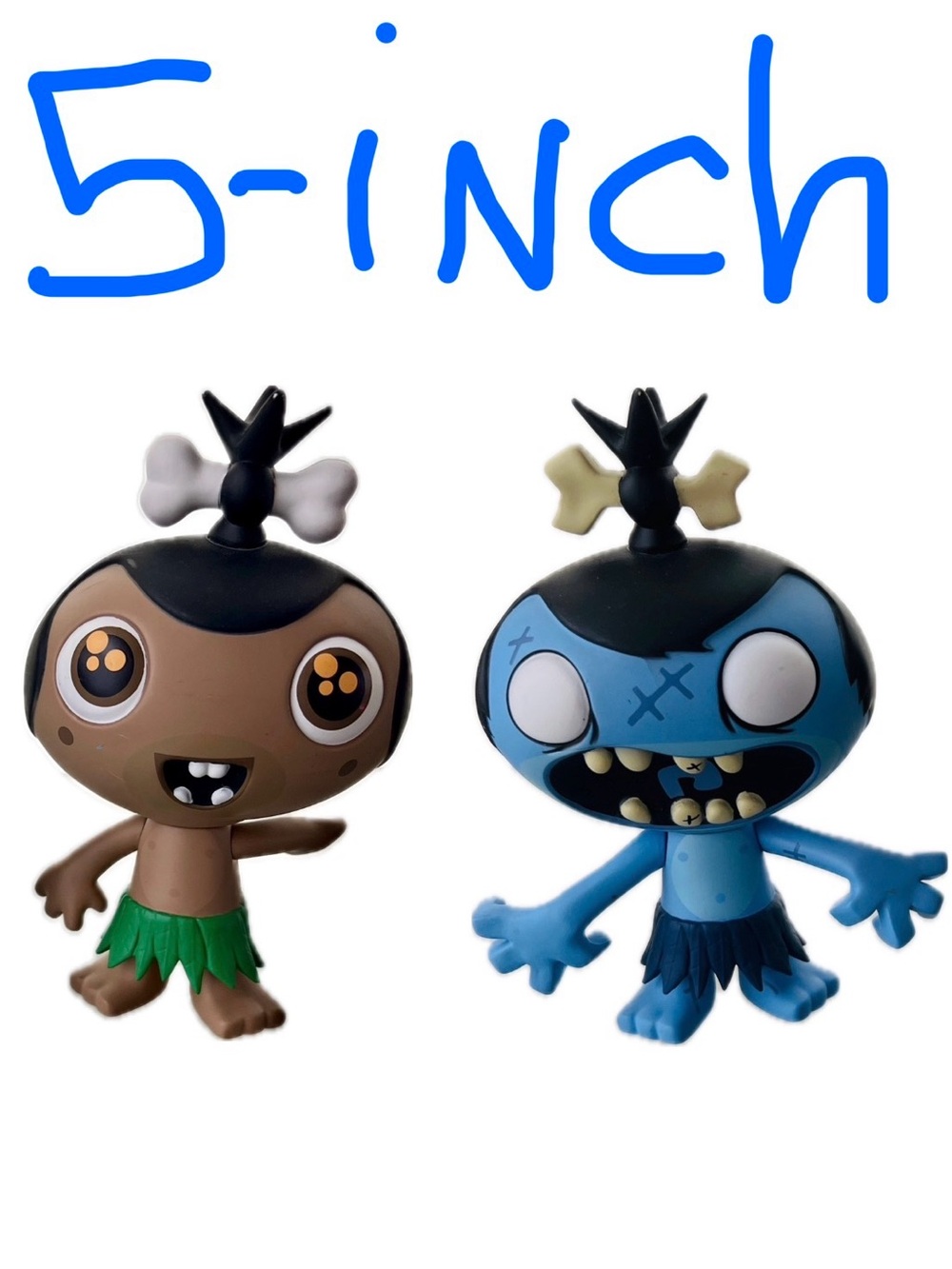 🧟Rare 2012 Funko Pocket God 5" Vinyl Figure Lot - Ooga & Zombie Pygmy Vintage